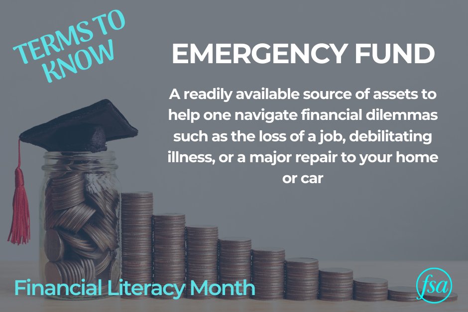 #FinancialLiteracyMonth #EmergencyFund