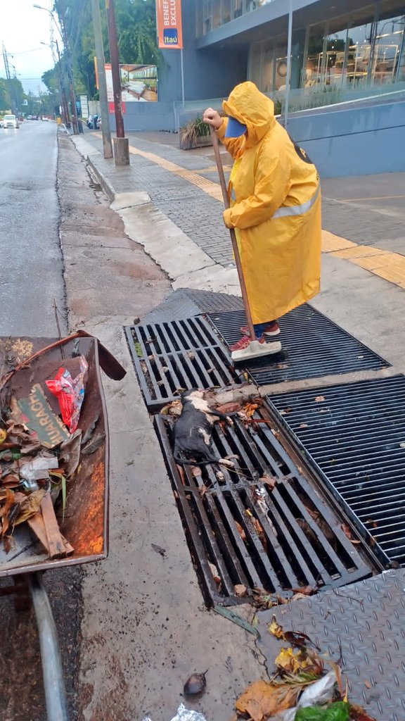 🚧 Seguimos con los trabajos de limpieza y extracción de basura de rejillas y sumideros. 👉 Recordamos que los mismos son esenciales para el sistema de drenaje, ya que permiten que el agua de lluvia se drene de manera eficiente y evitar grandes raudales. ♨️ Hacé tu parte 👉🚯