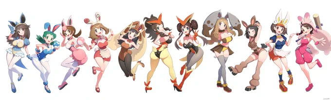 ポケモン女主バニーシリーズ まとめここまで見ていただきありがとうございました 