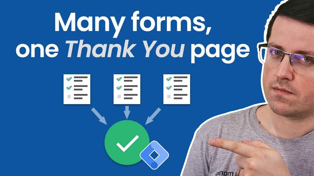 fedorovicius's tweet photo. New video: how to track form submissions when all forms redirect the visitor to the same "Thank you" page
https://t.co/crUyKg7xv4
#gtmtips #googletagmanager https://t.co/4OzX6x4aEu