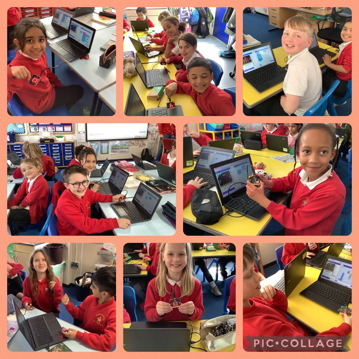 Blwyddyn 4 had two fun sessions with @Technocamps today, learning to programme micro:bits. Diolch! #birch24ST #birch24Y4