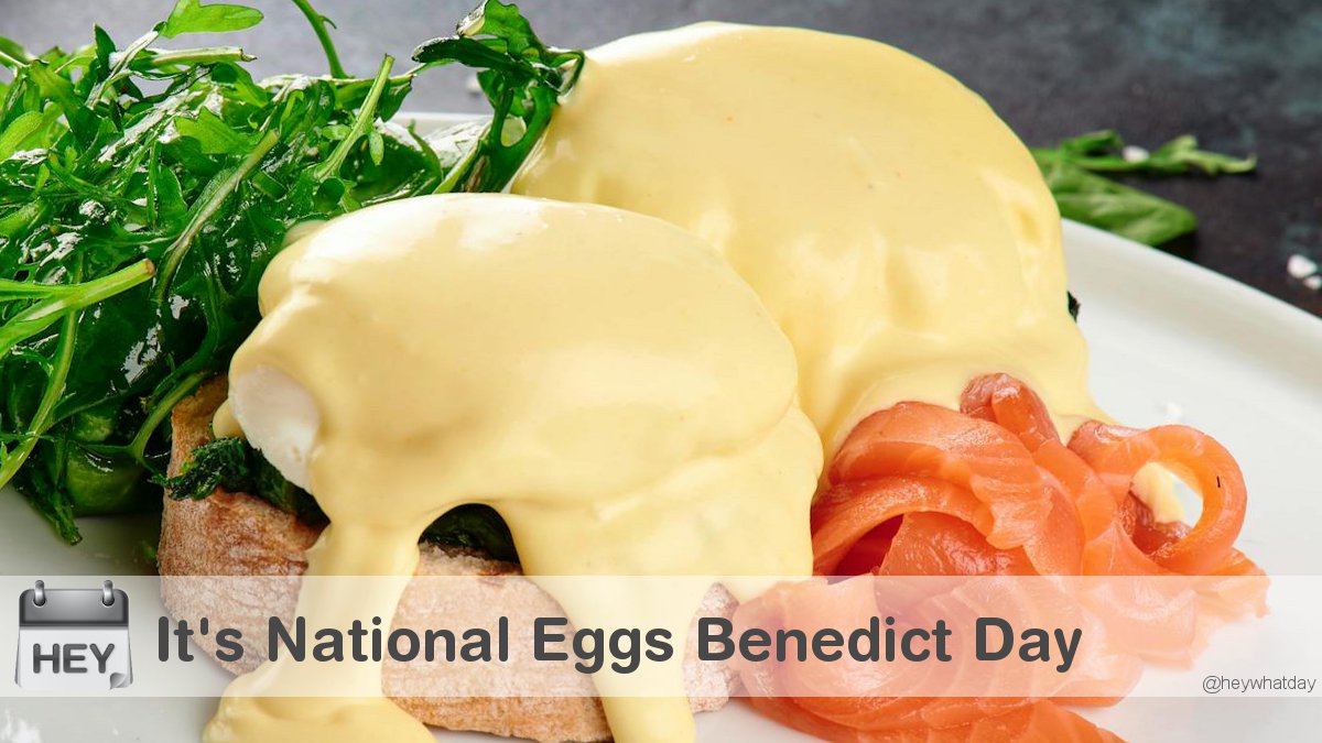 It's National Eggs Benedict Day! #NationalEggsBenedictDay #EggsBenedictDay #EggsBenedict