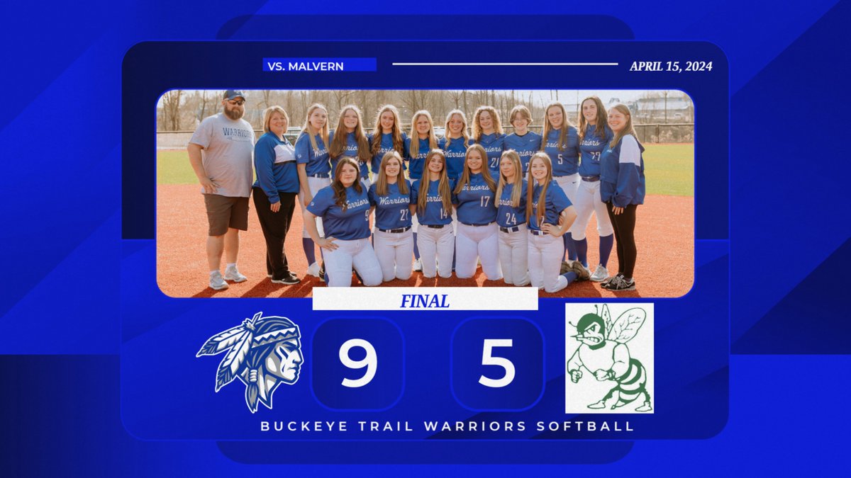 The softball Warriors pick up the win against Malvern last night!
#WarriorPride