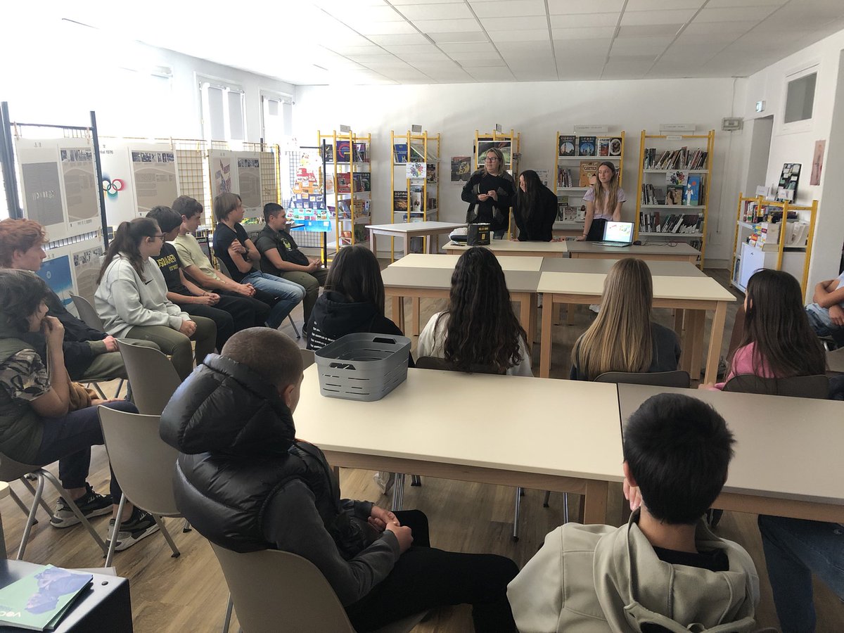 cgIleRousse's tweet image. Présentation des métiers de l agriculture pour nos élèves de la 6 eme à la 3eme @cgIleRousse ce jour au CDI en partenariat avec #ODARC 
🙏 Mme BRUNA pour l organisation de cette après-midi et aux professionnelles présentes  @accorse