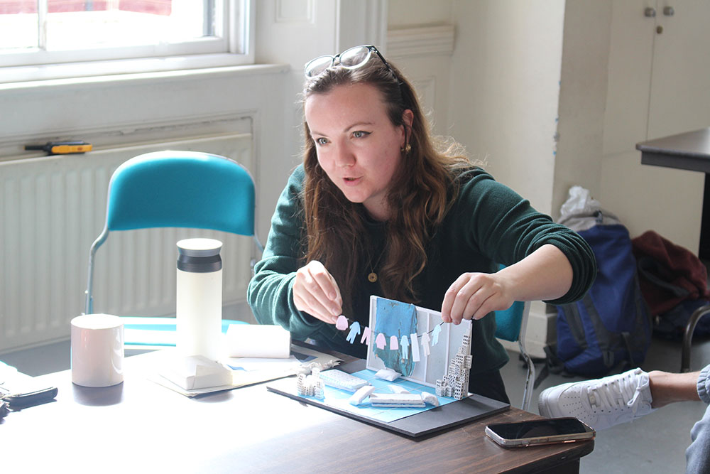 HalfMoonTheatre's tweet photo. Rehearsals for #TenInTheBed have begun! It’s been wonderful to have the team in the building for an exploration of the design & music, plus a read-through of this exciting new play by @SteveTasane for ages 3-8. A thrilling and creative start to the rehearsal process!
...1/6 https://t.co/h9BTYfjRwC