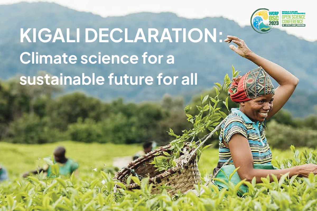 Explore insights from the Open Science Conference 2023 in the 'Kigali Declaration: Climate Science for a Sustainable Future for All,' highlighted in the first 2024 issue of MeteoWorld.🌱💧 Read here: loom.ly/j873qlY #ClimateAction #KigaliDeclaration #SustainableFuture