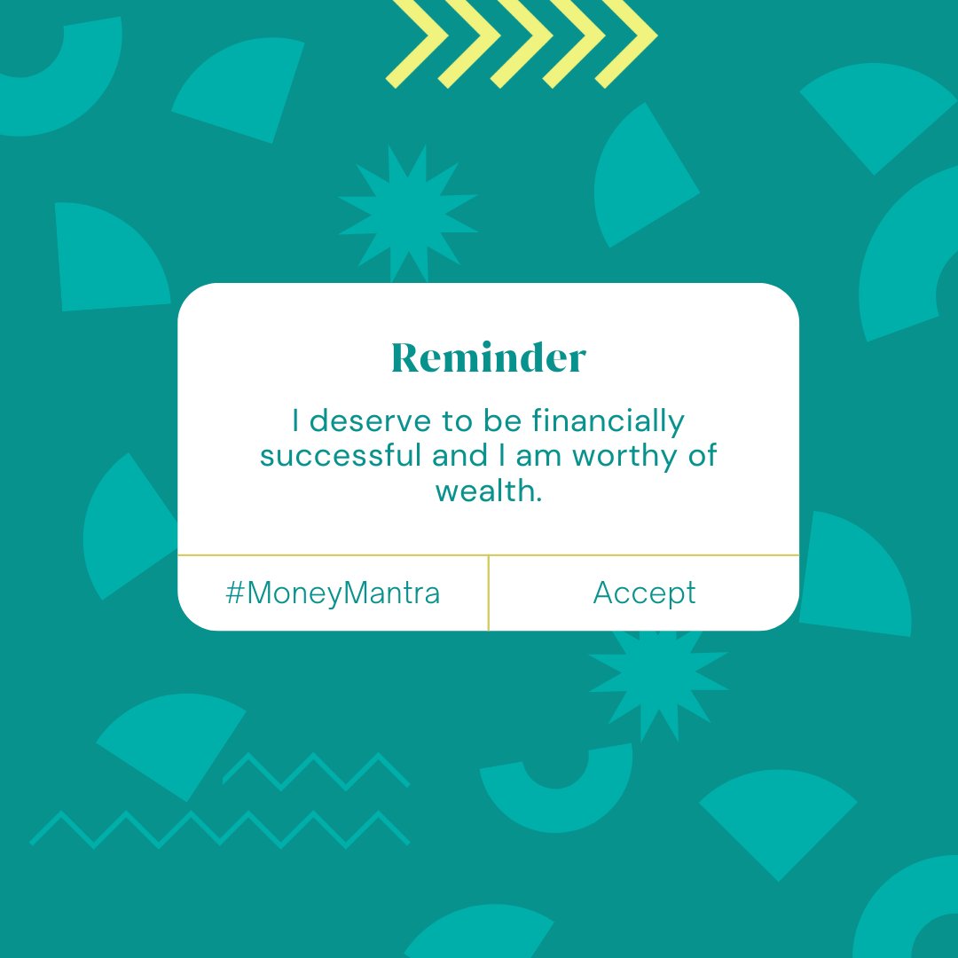 🗣SAY THIS Affirmation: 
✨ I deserve to be financially successful and I am worthy of wealth. ✨
Claim it &amp; Receive it ! 🙌🏽