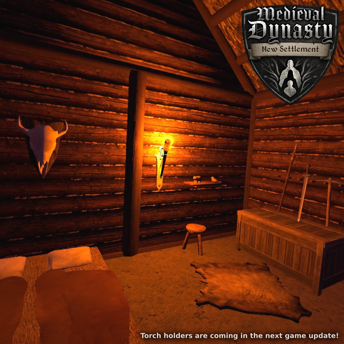 SpectralGamesVR's tweet photo. #TuesdayScreenshots #MedievalDynastyNewSettlement Take a peek at these new wall mounts for torches that're coming with a patch soon! Above that, we've prepared this feedback&suggestions survey for you! https://t.co/jjLXum0U7m
#MetaQuest #MedievalDynasty #VRgaming #VRsurvival https://t.co/rDVNcfd3gA