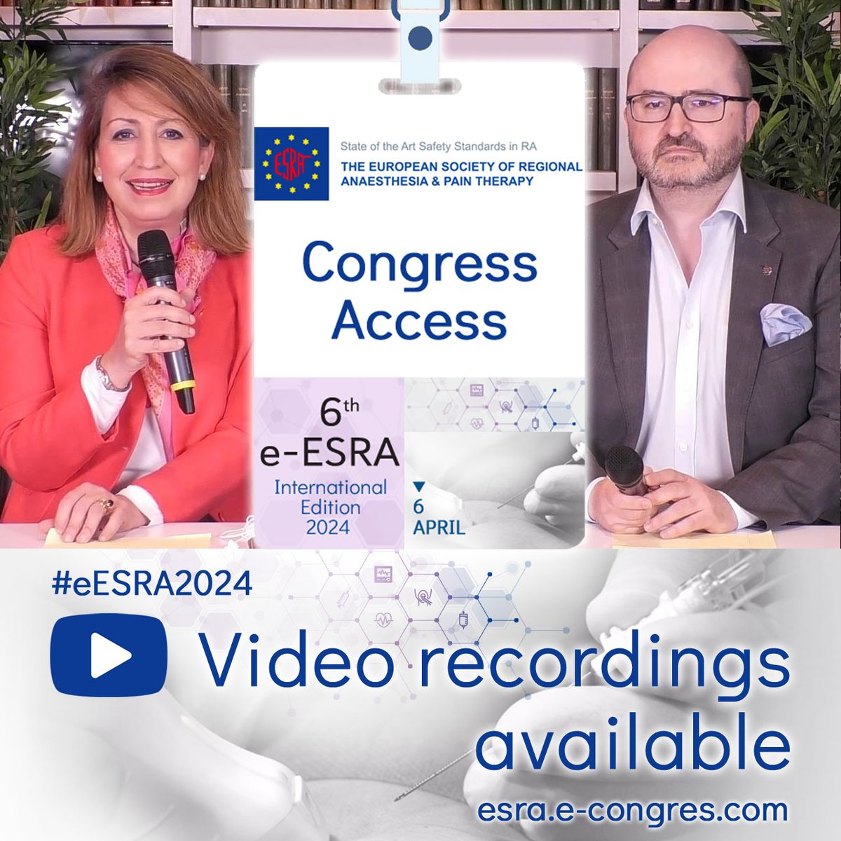 You couldn't watch the #eESRA2024 or missed parts of it? The videos are now available online! 👉 esra.e-congres.com ✅ FREE for members 🕒 9h programme on RA & Pain Therapy 👨‍🔬 +50 Key Opinion Leaders 🇪🇺 The TARA sessions are also accessible on studio 3