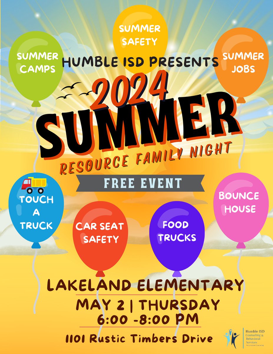 We're here to connect you with all the incredible resources you need for a safe, sensational summer! From job opportunities, camps, to awesome ways to stay active and tips for keeping your family healthy and happy, we've got you covered! 🌟 This event is FREE to attend!