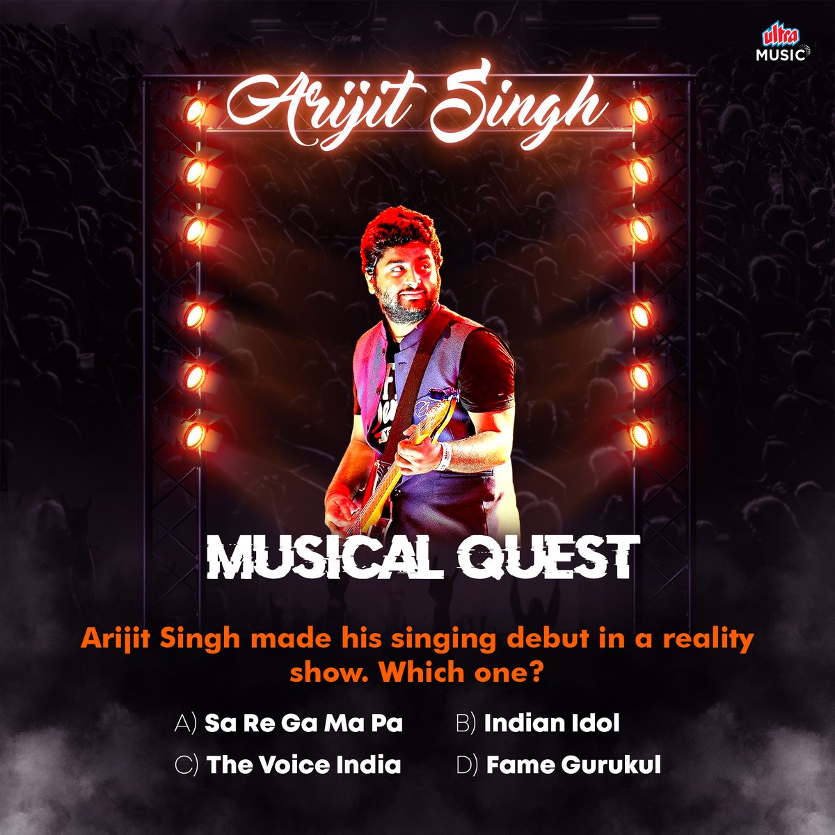 Only a true Arijit Singh fan can answer this question, let's see how well you know him. Challenge your friends and family to a musical showdown!

#ArijitSingh #guessthesong #brainteaser #riddleoftheday #ultramusic