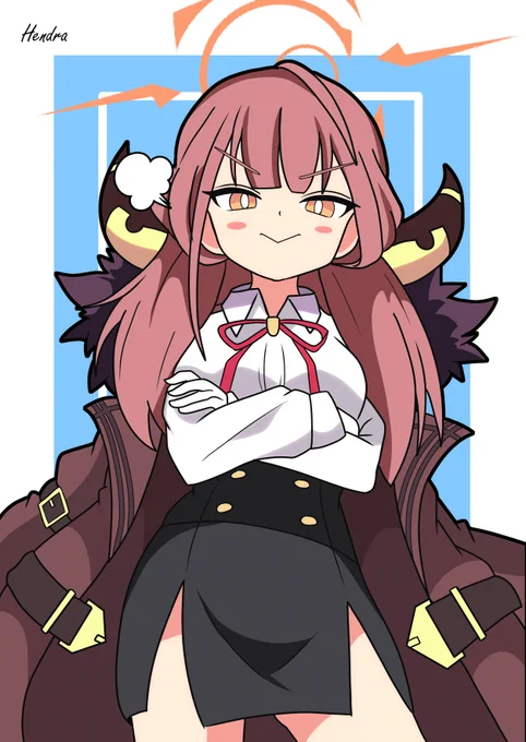 #ブルアカ これはどう見てもハードボイルドでアウトローなアルちゃんです 