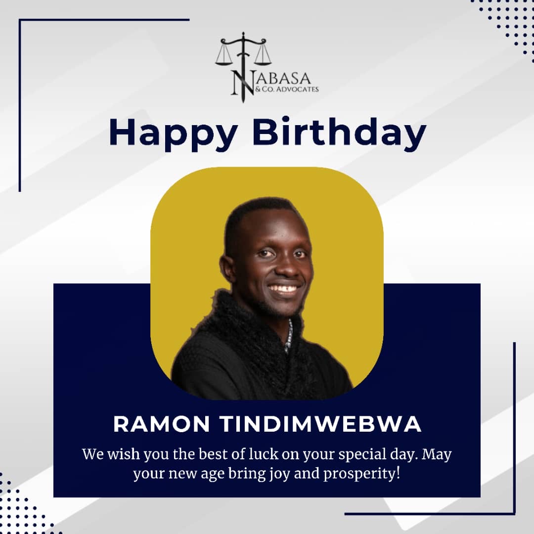 nabasalaw's tweet photo. Happy Birthday to our very own Ramon Tindimwebwa.
    
Wishing you a day filled with gratification of a life dedicated to upholding the principles of justice and trusting  more and more in God https://t.co/u2vfsZGmb5