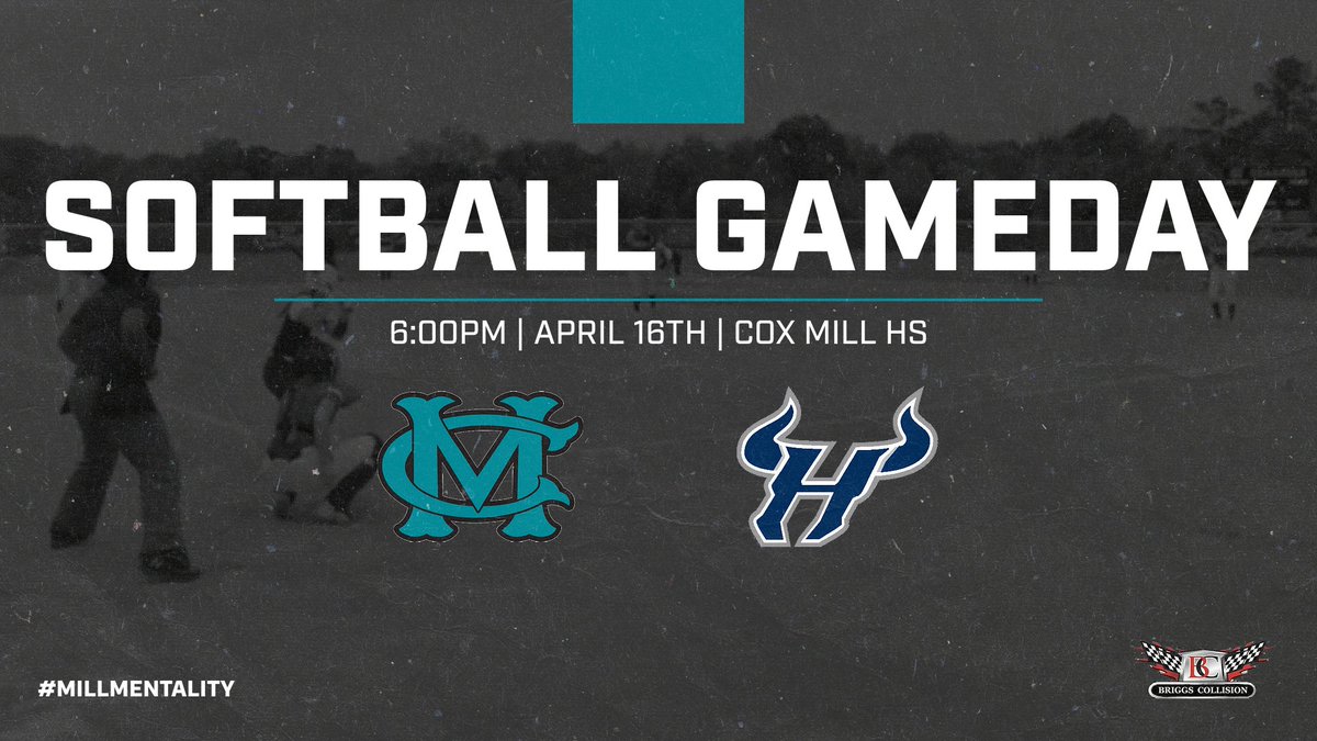 Charger 🥎 GAMEDAY!! vs. @hrhsbulls ⏰ 6:00pm 📍Cox Mill HS 🎟️ shorturl.at/KS127 Come out & support your Chargers ‼️