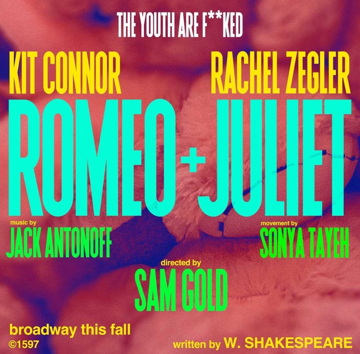 Kit Connor and Rachel Zegler for Sam Gold’s upcoming Broadway staging of ‘ROMEO & JULIET.’ Coming to Broadway this fall.