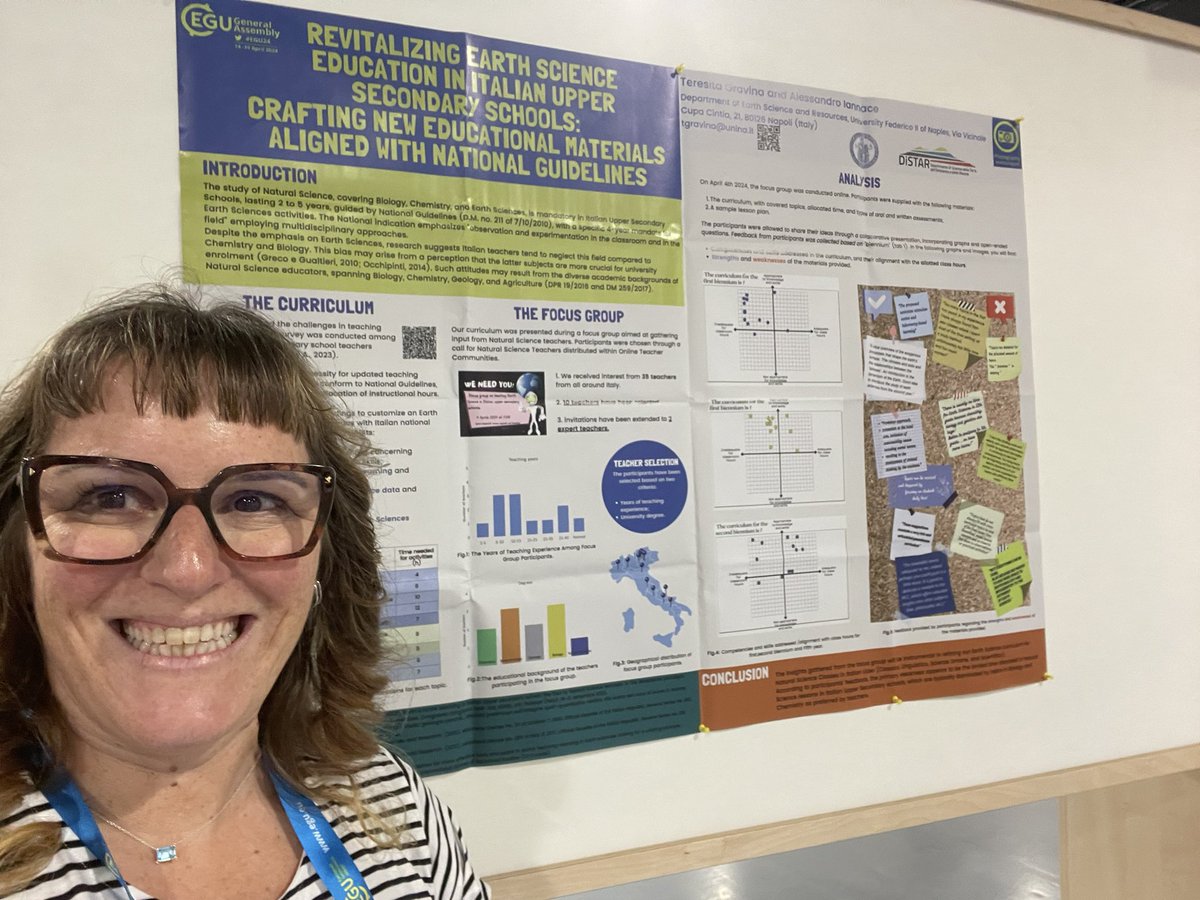 If you are interested in #earthsciences in schools, want to know more about the situations in #italian upper secondary school, and what we are going to carried in next school year… I am waiting for you in Hall X1 at board number X1.128
#EGU24 #GIFT24