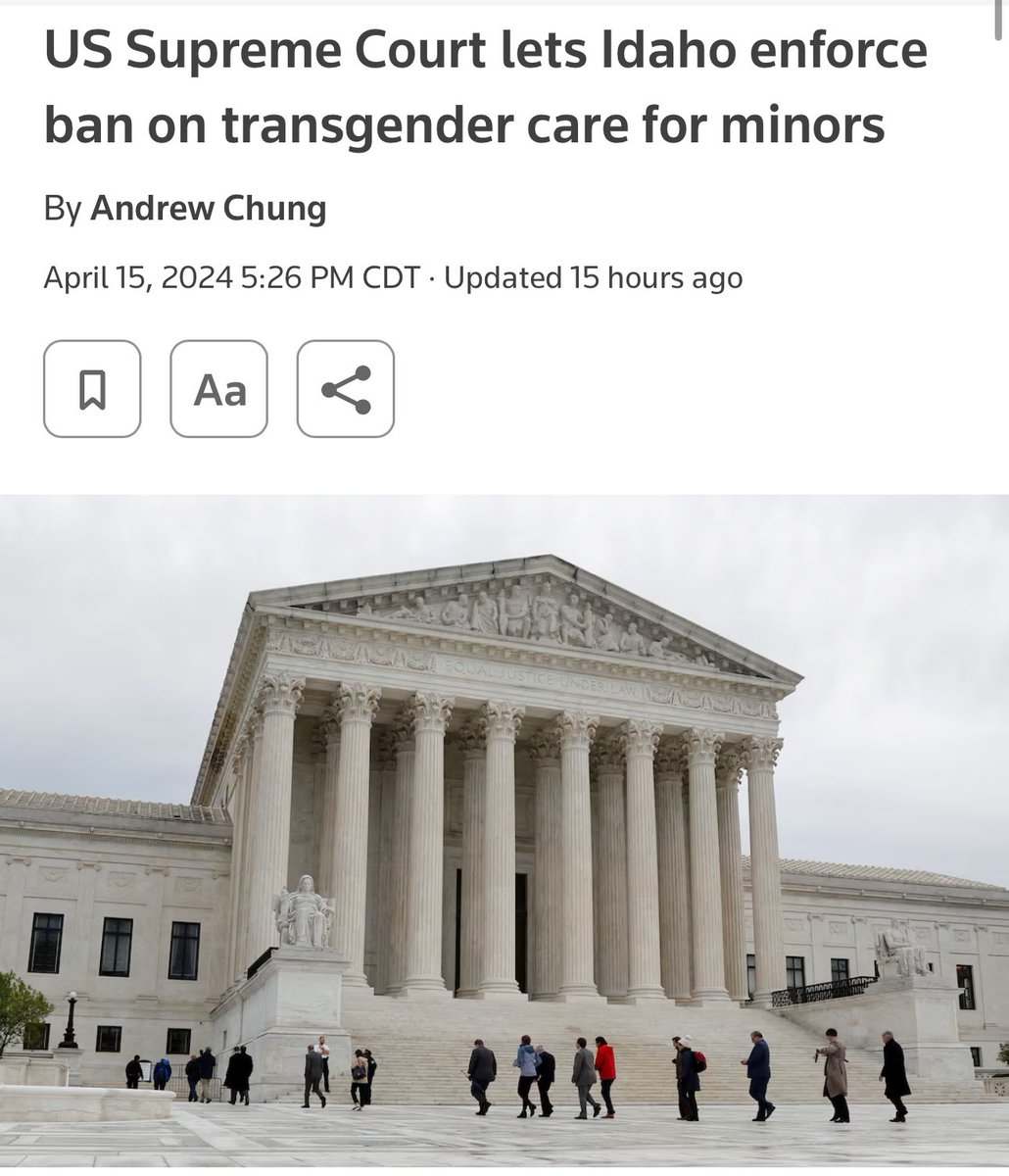 This is huge! Good to know where SCOTUS stands on some of these laws that have been put in place. This is especially noteworthy due to how harsh the Idaho law is on “medical professionals” that decide to break the law. Lock them up and throw away the key!