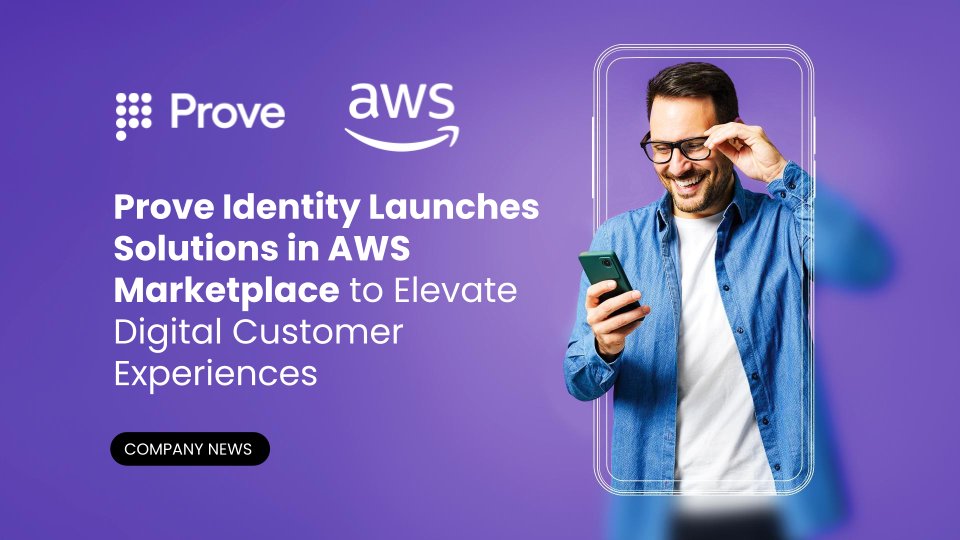 Exciting news! Customers can now seamlessly purchase Prove’s commerce enablement, identity verification, and identity authentication solutions via the #AWSMarketplace. Prove’s thrilled to now offer streamlined delivery, billing and procurement to our customers in partnership with