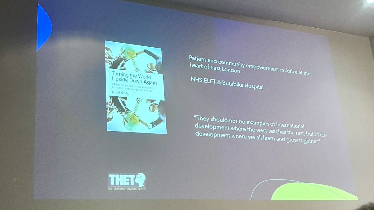 Thank you @THETlinks for their talk on the commonalities between health and care professionals’ experiences globally 🌎 @HealthInnovNet @RoySocMed