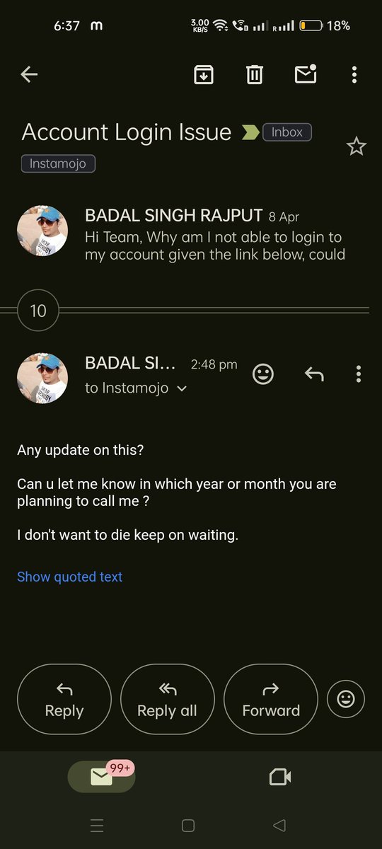 Badal Singh Rajput tweet media