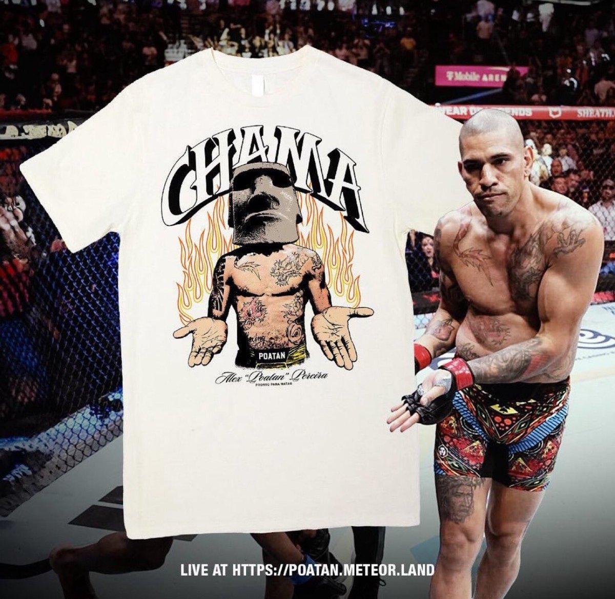 MMAニュースです👩🏻‍💻 ペレイラが新作Tシャツを発表しました🗿 #UFC300