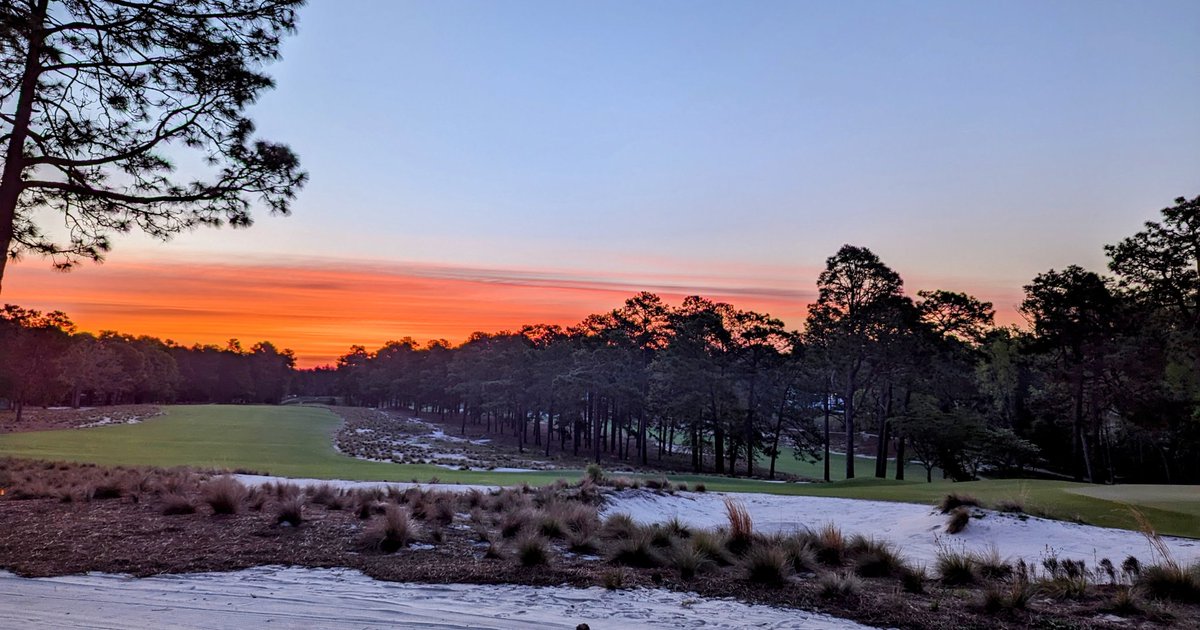 Pinehurst No. 2. This morning. 6:34 a.m.