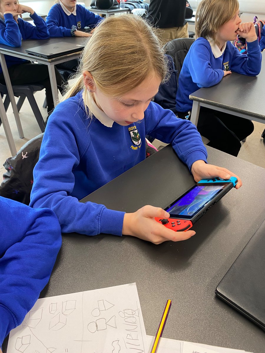 Class 3 are gaming now - taking on roles as ‘Shout Casters’, ‘Team Managers’, ‘Production Crew’ and ‘Players’ using  the Nintendo Switch.