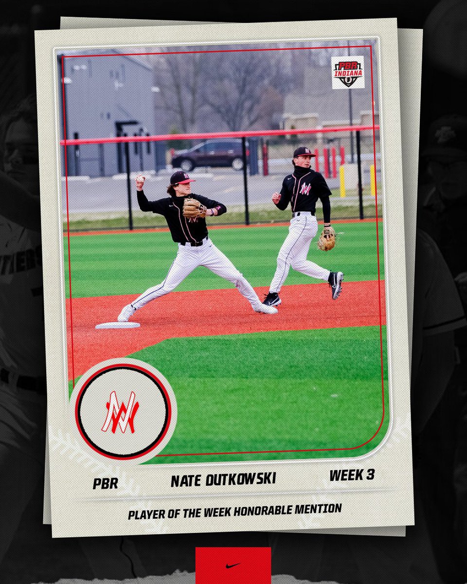 NorthWoodBSB's tweet photo. ✨PLAYER OF THE WEEK NOMINEE

@DutkowskiNate was named as a PBR Indiana Player of the Week

2025 • SS
5-9 | .556 BA | .733 OBP | HR | 2 RBI
7 R | 6 BB | 2 SB | 11-11 (7 ASST, 4 PO) https://t.co/Ir7dBKEanb
