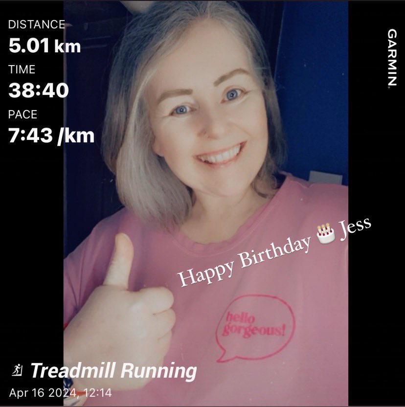 Indoor 🏃 ✔️ straight after my strength sesh for @TheFitRunner ‘s Birthday 🎂 Have a good one beaut #TFTbirthdayrun @therunchat @RunThroughUK @runningpunks @runr_uk @RunningBibleUK @ProvizSports @RunningHeroesUK @UKRunChat