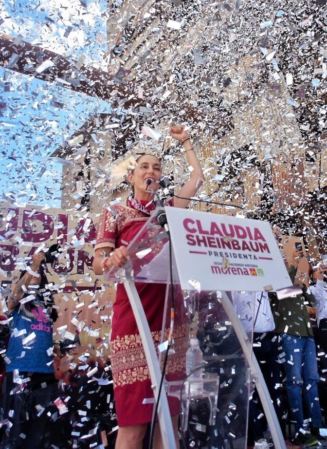 Apoyemos a @Claudiashein, no pararemos, no descansemos hasta consolidar la transformación. Feliz martes.