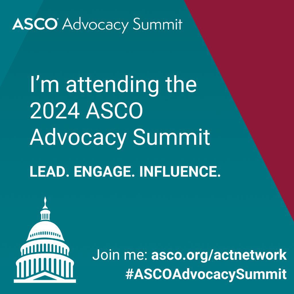 Excited to be in DC with Team #NC for the #ASCOAdvocacySummit! We’re advocating for: ➡️ robust @NIH #cancerresearch funding ➡️ continuation of #telehealth flexibilities ➡️ action to mitigate #drugshortages Our voices matter! Join us virtually: asco.quorum.us/action_center/