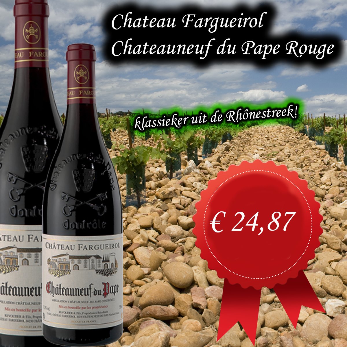 Chateau Fargueirol Chateauneuf du Pape
wijnhandelgrandcave.nl/nl/zoeken?cont…
 #drink #wine #drinkstagram  #winelover #vino #drinks #drinking #instadrinks #bottle #ilovewine #cheers #ingredient #wineoclock #winebottles #liquid #glassbottle  #alcoholicbeverage #chateauneufdupape #winebottle