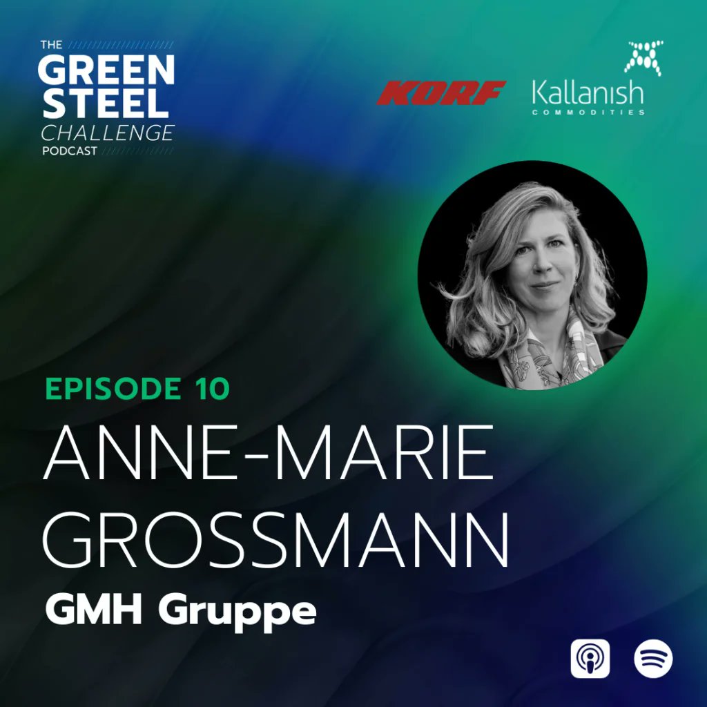 @GMHGruppe 's Anne-Marie Grossmann discusses how green energy sourcing is their #1 #GreenSteel decarbonisation challenge greensteelchallenge.com/episode/episod…