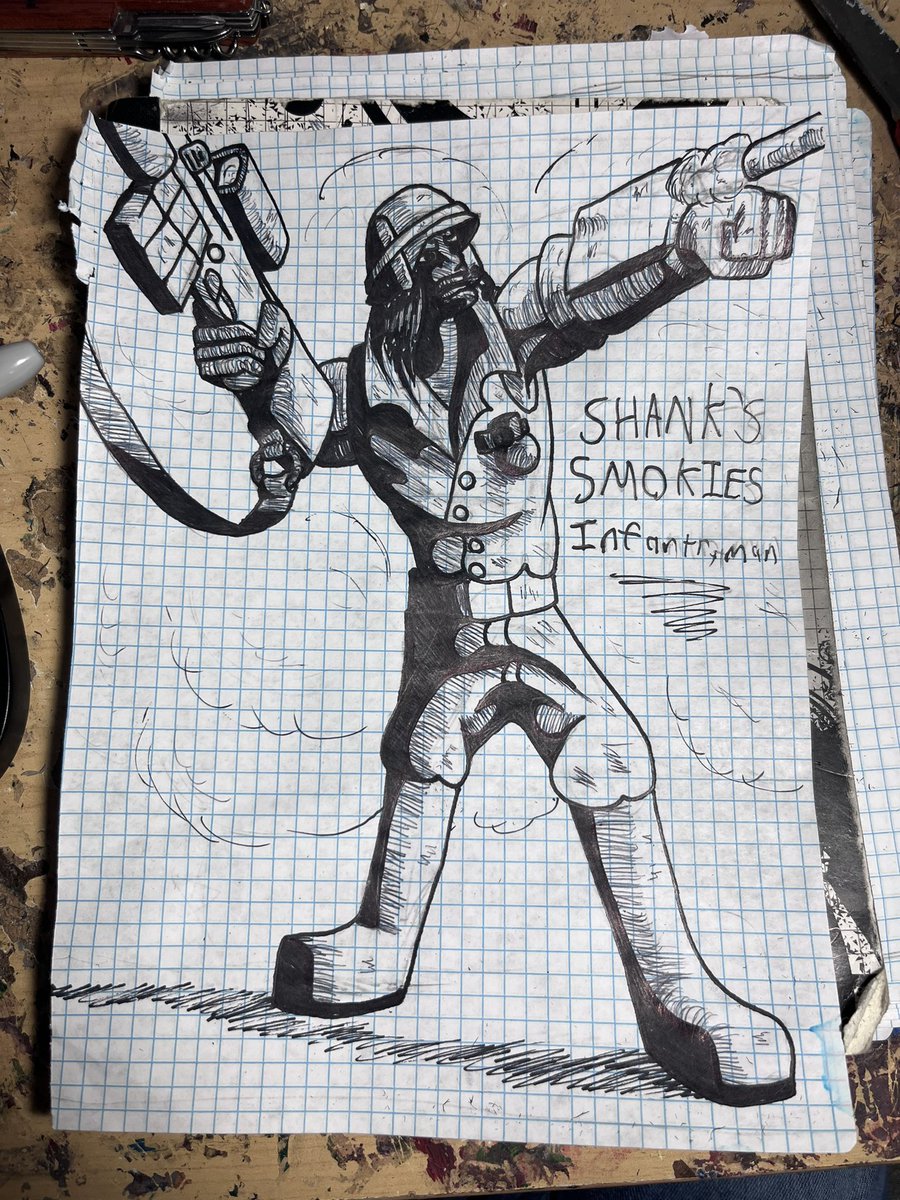 Smokey #scifi #ink #drawing