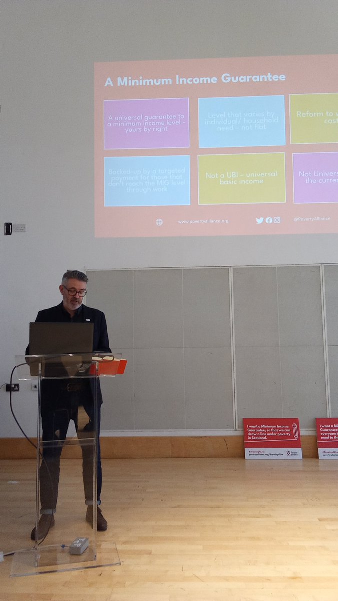 PovertyAlliance's tweet photo. The 5th of our #MinimumIncomeGuarantee seminars, supported by @finan_fairness, gets underway.
What powers does @scotparl need to make #MIG a reality?
#DrawingALine https://t.co/mXgwMIa3XZ