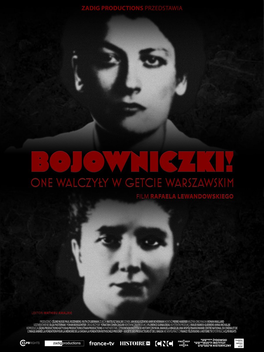 Poznaj historię 2 wyjątkowych kobiet, Cywii Lubetkin i Racheli Auerbach, które przeżyły powstanie w getcie warszawskim. 18 kwietnia przyjdź na bezpłatny pokaz filmu 'BOJOWNICZKI! One walczyły w getcie warszawskim' w ramach #AkcjaŻonkile. Wejściówki: 👉bit.ly/film-bojownicz…
