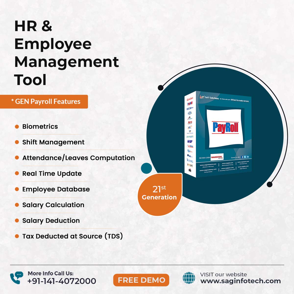 21st Gen Advance HR & Employee Management Tool with Biometric Attendance System for Complete Time Management. Get the Latest & Greatest Payroll Software for your Organization Today. Contact us.

Get the Demo: bit.ly/35zs1om
#PayrollSoftware #GENPayroll #HR #Software