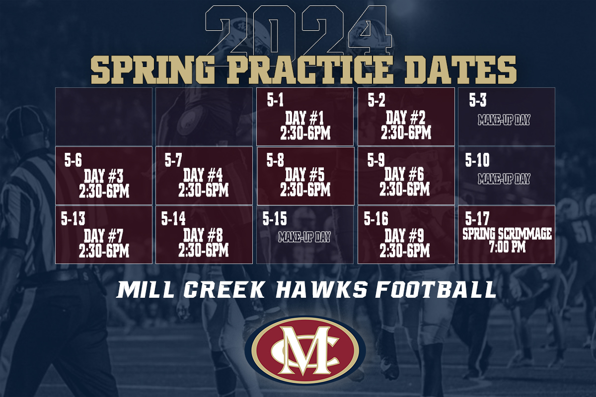 **UPDATED** SPRING PRACTICE DATES 2024 ‼️👇 #iMpaCt | #COMPETE
