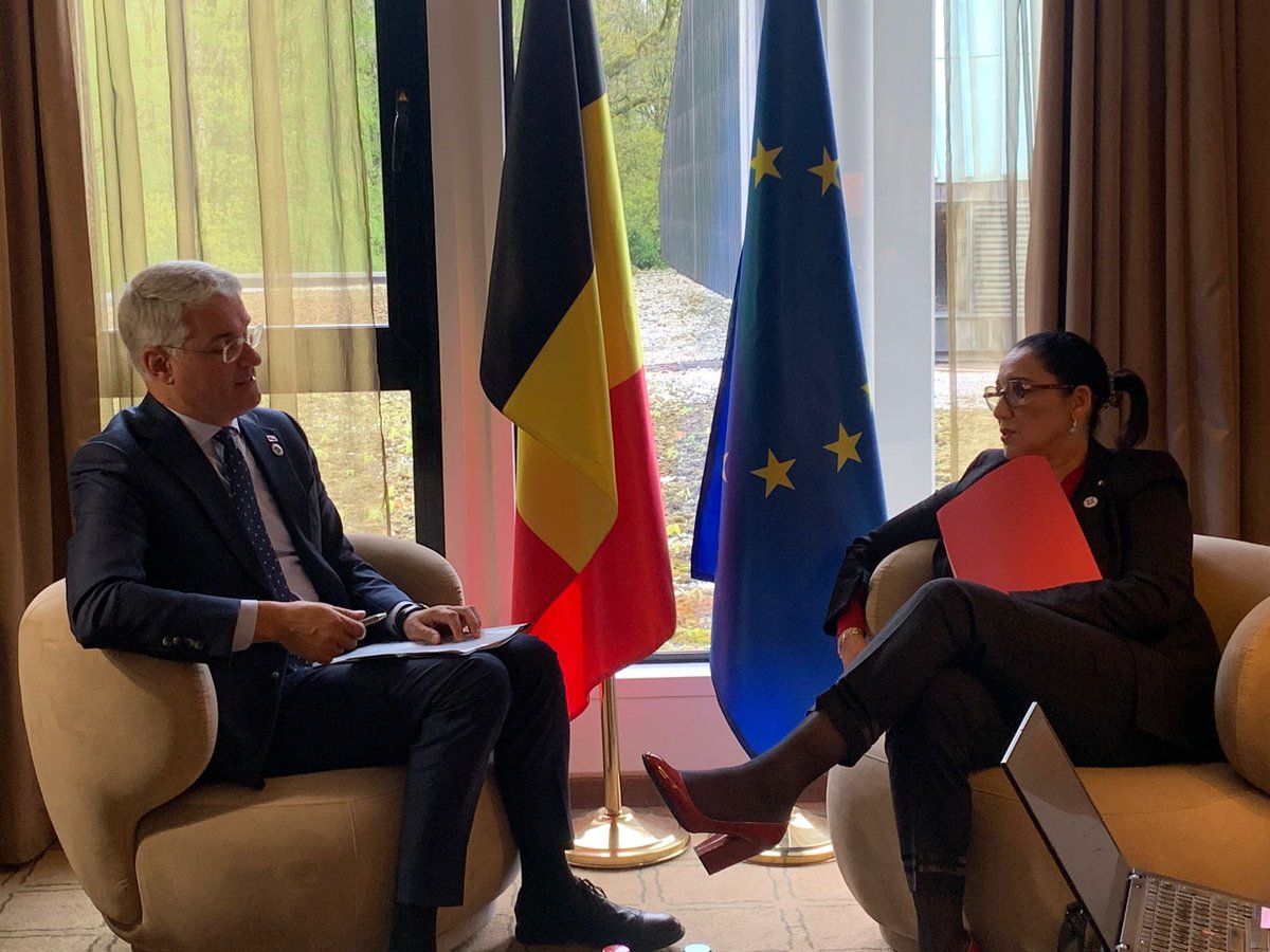 Great bilateral today w French Minister @fadila_khattabi ab social and inclusive Europe for disabled persons. We can only be stronger by being inclusive.