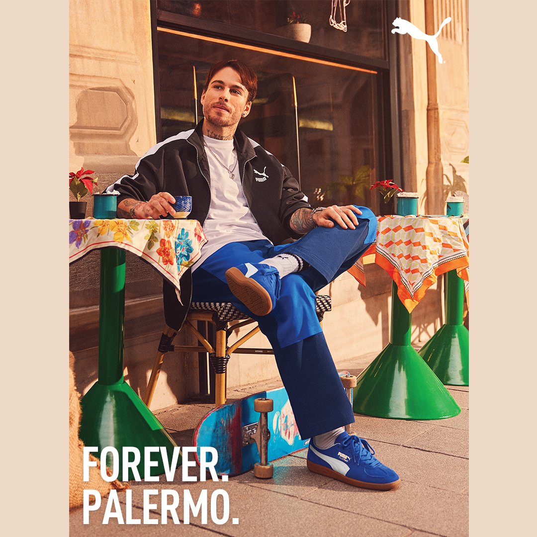 Akıp giden hayatın ritmine kısa bir mola ver. Bir İtalyan klasiği #PUMAPalermo.​ #PUMA #Palermo