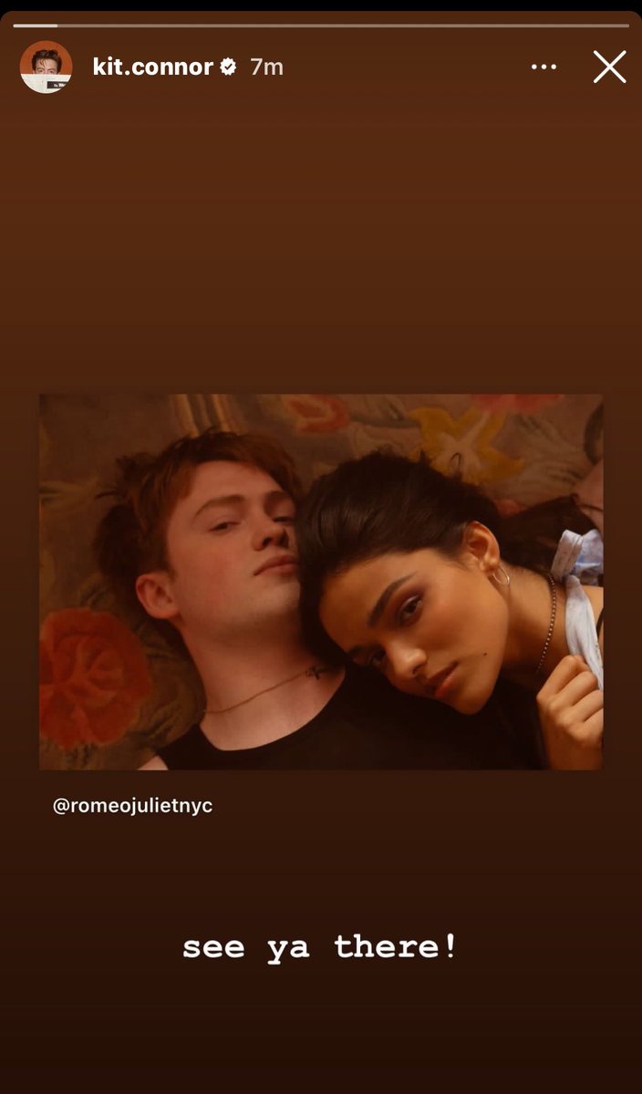 kit connor posted to his instagram story!