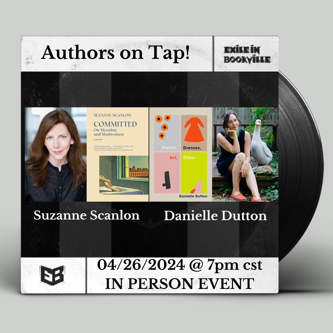 CHICAGO friends! Come say hi to our editor Danielle Dutton and Dorothy author @suzzannescanlon on Friday, April 26 as they read from their new books . . .