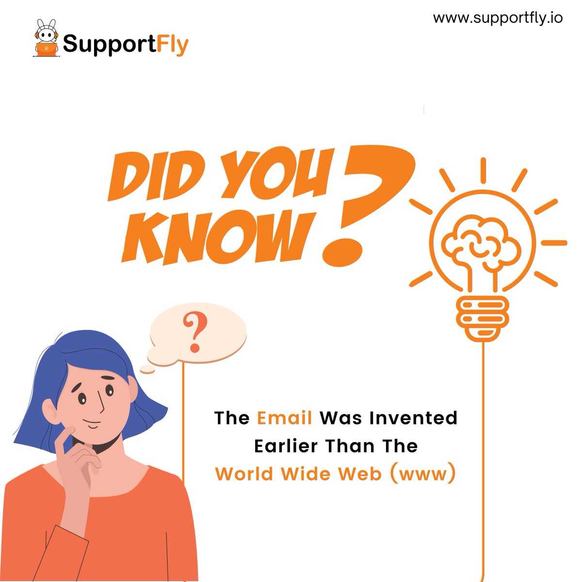 Did you know email was invented before the World Wide Web? Stay ahead with Supportfly, where we manage your servers with the wisdom of the past and technology of the future.
#server #email #emailserver #serversupport #servermanagement #serversolution #serversolutions #supportfly