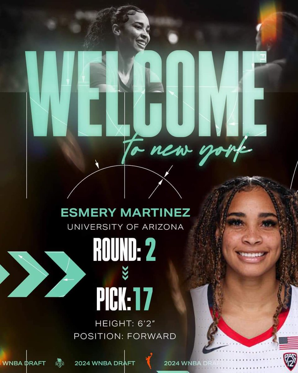 Esmery Martinez Primera Dominicana en la @WNBA 🏀🔥. Photo: @nyliberty

#viptheshow #tbsromana #basketball #nba #basket #basquet #abasaca #deporte #deportes #baloncestosuperior #sports #sport #fiba #bball #ballislife #basketballislife #nbaplayoffs #WNBADraft #wnba