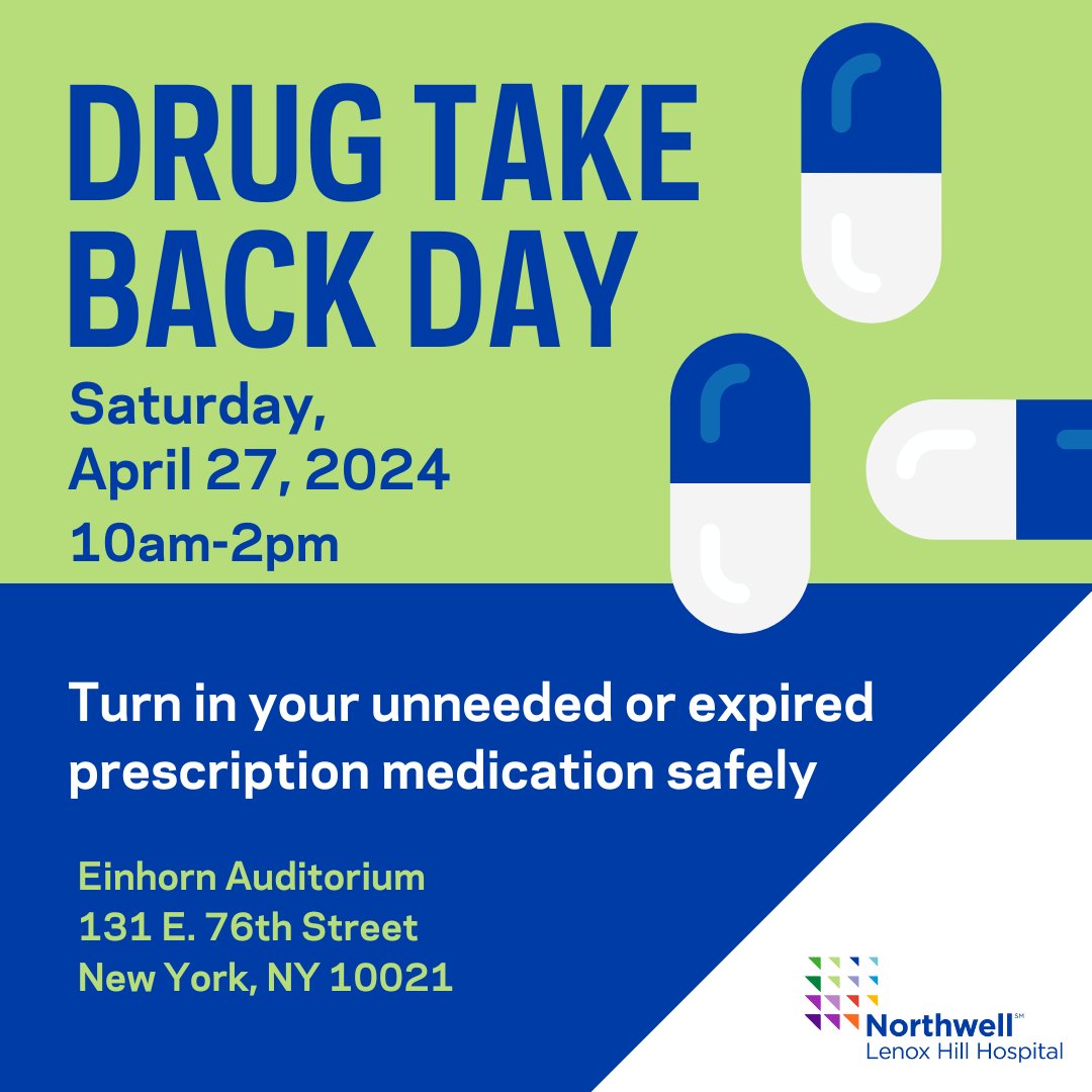 Help us build a safer New York by preventing prescription drugs from falling into the wrong hands. Safely dispose of any old or unused meds at our secure drop off site on #DrugTakeBackDay, coming up on April 27.