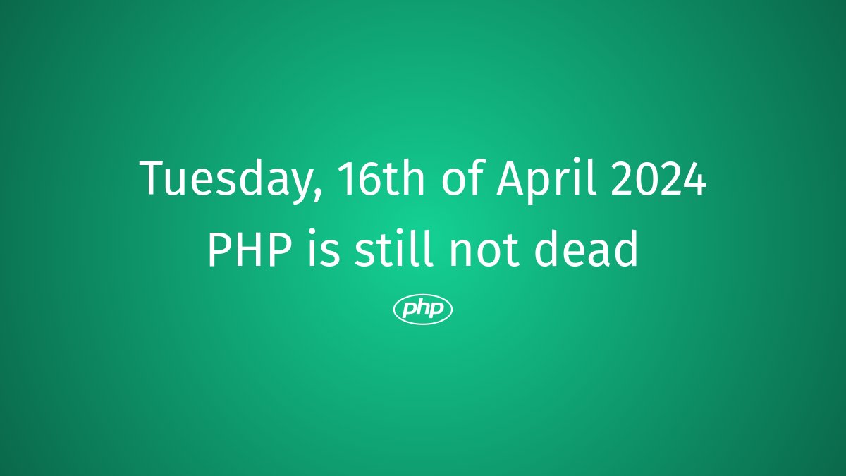 PHP still not dead #php #PHPResurgence #PHPBestPractices #PHPInnovation #PHPRevival #PHPAfterlife #PHPSnippets #PHPLibraries #PHPRenovated #PHPCode