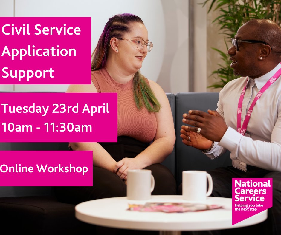 Considering a career in the Civil Service? 🤔 Don't let tricky application processes put you off - join our expert advisers next week for a free online workshop designed to walk you through the steps of a Civil Service application 🙌 bit.ly/NCSBooking_EM