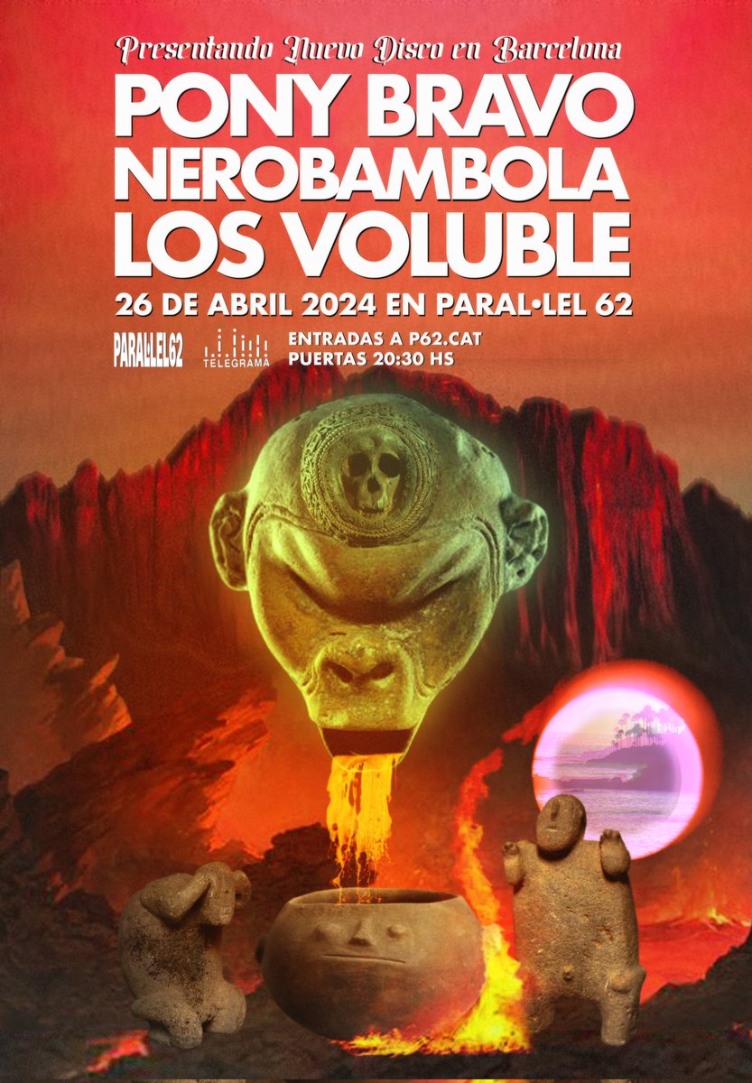 telegramacultur's tweet photo. 📡📡📡 26 de abril
#Nerobambola abriendo la noche
@ponybravo presentando 'Tropico'
@voluble con 'Flamenco is not a crime' cerrando en @parallel62bcn
#Barcelona
Entradas en la web de #parallel62
No vengas, solo habrá buena música. https://t.co/EewS6UO5u2