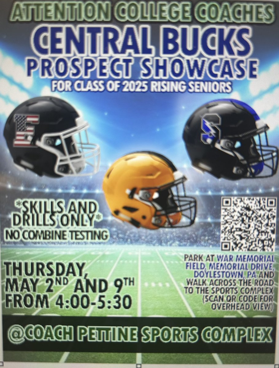 College 🏈 Coaches! Just over 2 weeks until the CB Showcase. Great opportunity to live eval 👀 the CB talent! Looking forward to seeing you on May 2nd or 9th! ✅ @CBSouthFootball @westcbfootball @CBSDSchools @SOLsports @dmarkol @ArtisticMayhem1 @EPAFootball @PaFootballNews