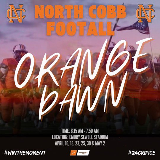 @NCWarriorsFB ORANGE DAWN 2024 Session 1 Top Performers: @Bigsgba @J_Bless2026 @jcarroll__2 @SebastianEasley @ingram_steele @DaMarMC_ Cam Morris @CooperNegron @TrizzyWinston @dylon_womack LEADERS LEAD!!!!!!